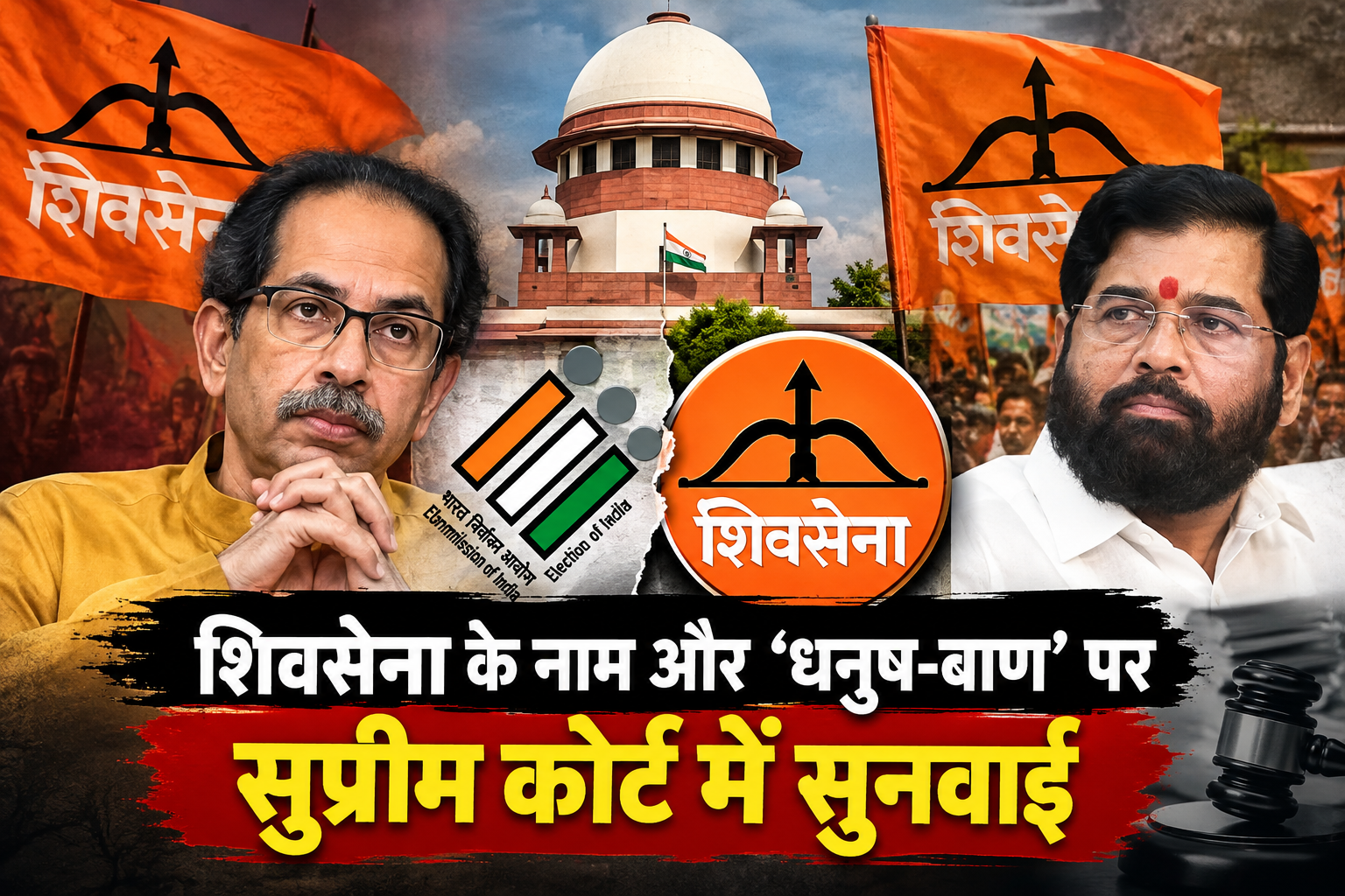 उद्धव ठाकरे और एकनाथ शिंदे 